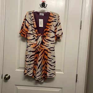 Women’s small tiger print romper